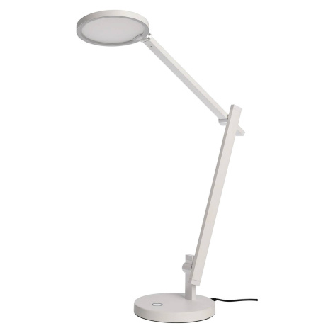 LED lampa na písací stôl Adhara, biela