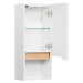 Biela vysoká závesná kúpeľňová skrinka 30x70 cm Set 857 – Pelipal