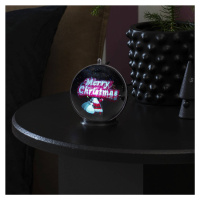 Hologramová 3D guľa Veselé Vianoce, 42 diód LED