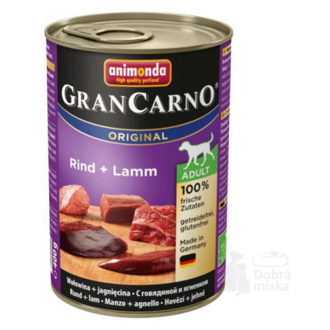 Animonda GRANCARNO cons. DOSPELÍ hovädzie/jahňacie mäso 400g + Množstevná zľava zľava 15%