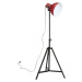 vidaXL Podlahová lampa 25 W šmuhovaná červená 61x61x90/150 cm E27