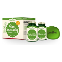 GREENFOOD NUTRITION Box Immunity vitamín D3 60 kapsúl a vitamín C500 60 kapsúl + PILLBOX