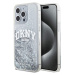 DKNY Liquid Glitter Arch Logo Zadný Kryt pre iPhone 15 Pro Max Transparent