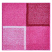 GRUND DIVISO Kúpeľňová predložka (malá) 60 × 60 cm, rosé