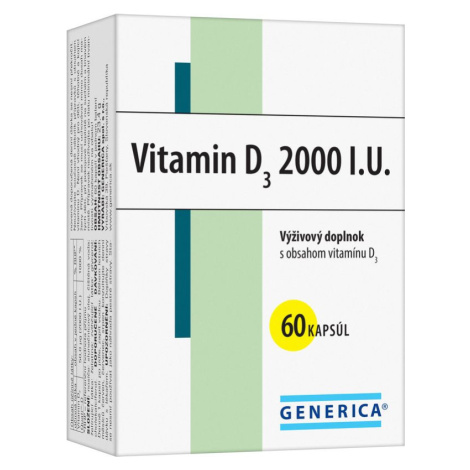 GENERICA Vitamin D3 2000 I.U. 60 kapsúl