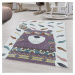 Dětský kusový koberec Funny 2104 violet - 80x150 cm Ayyildiz koberce
