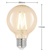 LED E27 8W G80 2 700 K filament stmieva číra 3ks