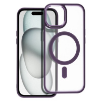 Matte Mag Cover case compatible s MagSafe pre IPHONE 15 purple