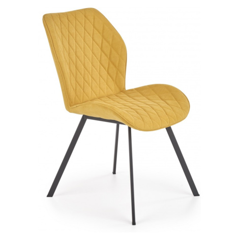 Designová stolička Eviana horčicová Halmar