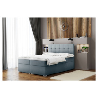 Expedo Čalúnená posteľ boxspring NORIS + topper, 200x200, matt velvet 83