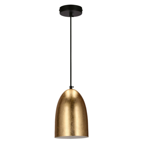 Závesné svietidlo v zlatej farbe s kovovým tienidlom ø 14 cm Icaro - Candellux Lighting