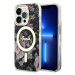 Kryt Guess iPhone 14 Pro 6.1" black hardcase Flower MagSafe (GUHMP14LHCFWSK)