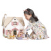 Drevený vidiecky domček pre bábiku Cottontail Cottage Tender Leaf Toys 13 dielov so štýlovým ret