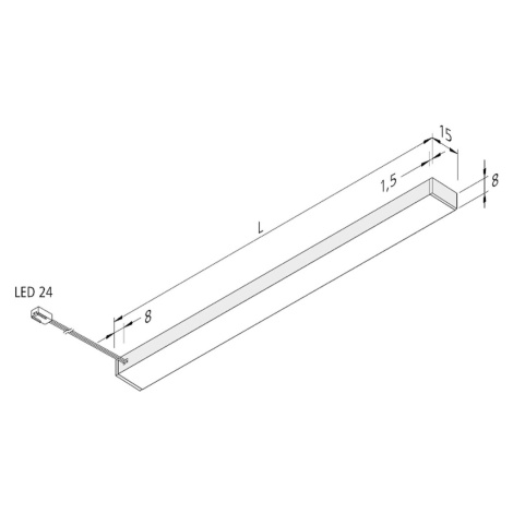 LED svetlo pod skrinku Top-Stick FMK, 3 000K, 90 cm