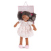 Bábika handrová Mia Rag Doll ThreadBear 35 cm z jemnej mäkkej bavlny s tmavými vláskami