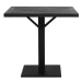 Čierny jedálenský stôl 80x80 cm Chisa – Light & Living