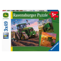 Ravensburger Puzzle John Deere Hlavná sezóna 3 x 49 dielikov