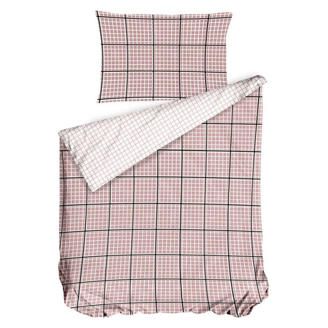 Cottonbox bavlnené obliečky Rony Pink 140 × 220/70 × 90 cm