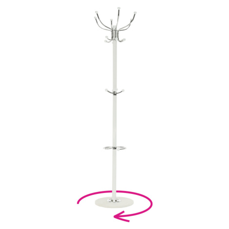 Vešiak, biela, JIMY NEW Tempo Kondela