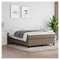 vidaXL Posteľný rám boxspring s matracom sivohned 140x200 cm látka