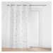 Záclona v bielej a striebornej farbe 140x280 cm Edelia – douceur d'intérieur