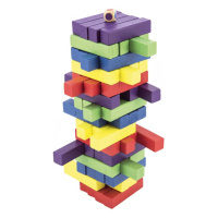 Hra veža drevená 60 ks farebných dielikov