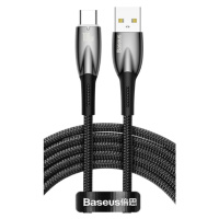 Kábel Baseus Glimmer Series CADH000501, USB-A na USB-C Power Delivery 100W, 2m, čierny