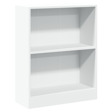 vidaXL Knižnica, biela 60x24x76 cm, kompozitné drevo