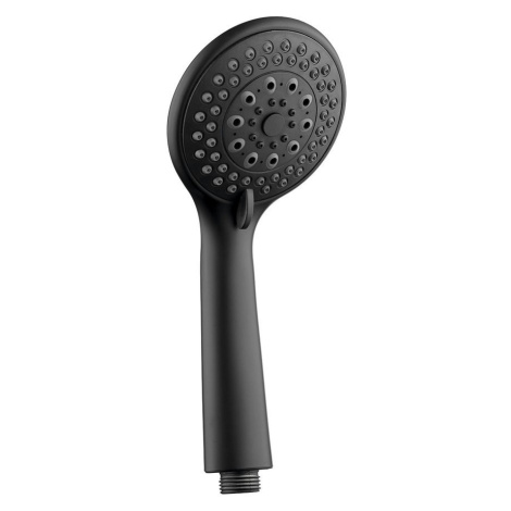 Ručná masážna sprcha, 3 režimy sprchovania, priemer 100mm, ABS/čierna SC106 AQUALINE
