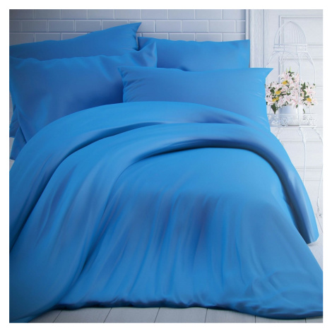 Kvalitex Bavlnené obliečky modrá, 200 x 200 cm, 2 ks 70 x 90 cm