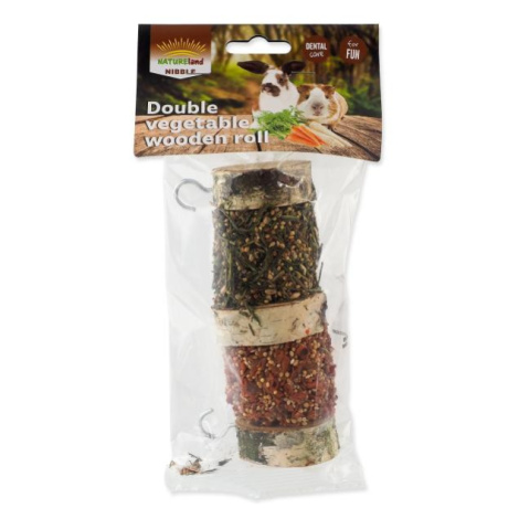 Pochúťka Nature Land Nibble valec dva druhy zeleniny 160g