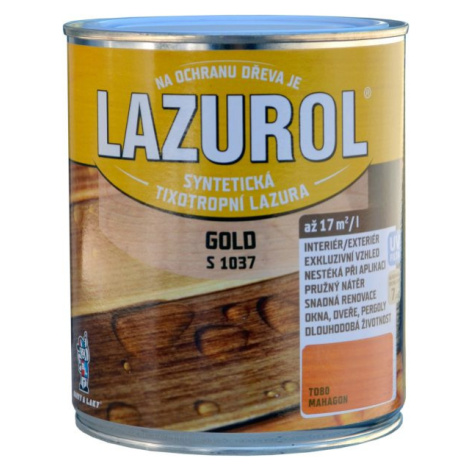 BARVY A LAKY HOSTIVAŘ LAZUROL GOLD S1037 - Hrubovrstvá lazúra na drevo 0,75 l t023 - teak