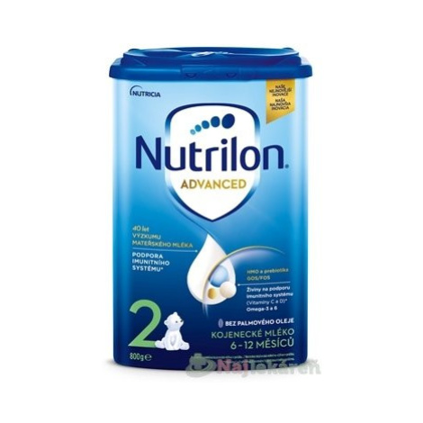 Nutrilon Advanced 2 následná mliečna dojčenská výživa v prášku (6-12 mesiacov) 800 g