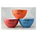 MAKRO - Miska I LOVE YOU 720ml 14,2x8,5cm rôzne farby