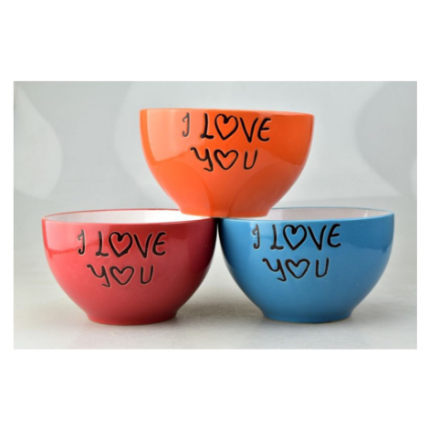 MAKRO - Miska I LOVE YOU 720ml 14,2x8,5cm rôzne farby