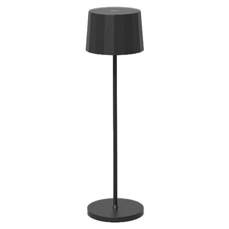 Egger Tosca stolná LED lampa s batériou, čierna