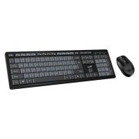 Genius Smart KM-8200 Dual Color, Set klávesnice a myši, bezdrôtový, CZ+SK layout, 2,4 GHz, mini 