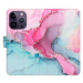 Flipové puzdro iSaprio - PinkBlue Marble - iPhone 14 Pro