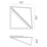 Artemide Flexia nástenné LED svetlo, modrá