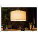 LuxD Dizajnové závesné svetlo Nash, 50 cm, prírodné