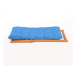 Záhradná lounge súprava z bukového dreva v modro-prírodnej farbe pre 2 – Floriane Garden