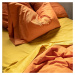 Oranžová bavlnená obliečka na perinu na jednolôžko 140x200 cm Basic – Happy Friday