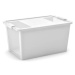 Box KIS Bi-Box L, 40L, biely, 35x55x28 cm, s vekom