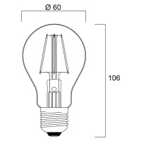 Sylvania ToLEDo Retro LED žiarovka E27 4,1 W červená