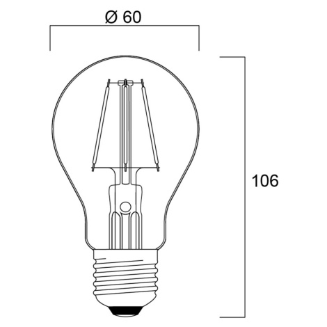 Sylvania ToLEDo Retro LED žiarovka E27 4,1 W červená