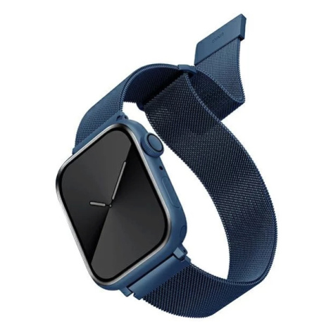 Remienok UNIQ strap Dante Apple Watch Series 4/5/6/7/SE 42/44/45mm. Stainless Steel cobalt blue 