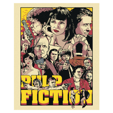 Diamantové maľovanie - PULP FICTION Rámovanie: vypnuté plátno na rám, Rozmer: 40x50 cm