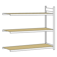 Regál s veľkým rozpätím, s drevotrieskovou doskou, výška 2000 mm SCHULTE