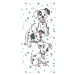 Biela bavlnená detská osuška 70x140 cm 101 Dalmatins – Jerry Fabrics