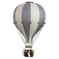 Dadaboom.sk Dekoračný teplovzdušný balón - sivá/béžová - L-50cm x 30cm